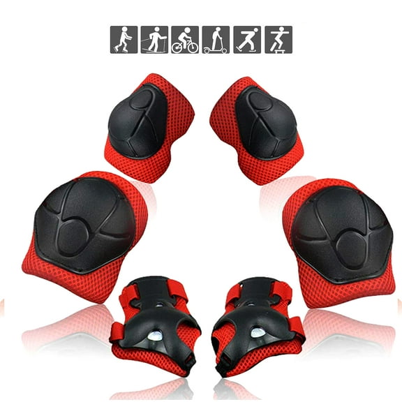 Kids Knee Pads, Elbow Pads & Wrist Guards - 3-in-1 Protective Gear for Toddlers & Kids 2-8 Years - Skating, Cycling, Rollerblading, Scooter
