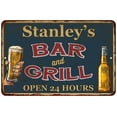 thumbnail image 1 of Stanley's Green Bar and Grill Sign 12 x 18 Matte Finish Metal 112180044804, 1 of 1