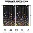 thumbnail image 2 of Colorful Gradient Butterfly Curtains-blackout Curtains Bedroom Decor Living Room Darkening Grommet Window Drapes 2 Panels Set 52"x 84", 2 of 2