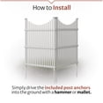 thumbnail image 6 of Enclo Huntersville Outdoor No Dig Privacy Screen Enclosure for Garbage Bins and Air Conditioners (45in H x 36in W - each panel), 6 of 11
