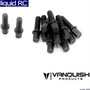 Vanquish 01705 Scale Black SLW Hub Screw Kit- Long