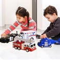 thumbnail image 6 of 4 Packs Fire Truck Toy Rescue Helicopter, Police Car, Fire Truck, Ambulance Friction Powered Toys for Toddlers, Toys Gift for Age 3-12, 6 of 6