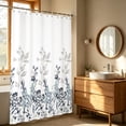 thumbnail image 1 of Amzcrzy Polyester Rideau de Douche en Décoration de Salle de Bain Rideau de Douche Imperméable Décoration de la Maison Salle de Bain Séparation Sec Humide Cloison Rideau de Douche Imperméable Tampons à Récurer Fournitures de Nettoyage, 1 of 6