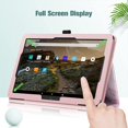 thumbnail image 7 of Folio Case for Fire HD 10/Fire HD 10 Plus Tablet Slim Fit Standing Cover with Auto Sleep/Wake, Glittering Marble, 7 of 7