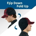 thumbnail image 2 of TrailHeads Men's Winter Hat | Trucker Hat with Drop Down Ear Warmers - red plaid, 2 of 6