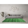 thumbnail image 3 of Ahgly Company Indoor Rectangle Abstract Emerald Green Contemporary Area Rugs, 4' x 6', 3 of 4