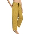 thumbnail image 2 of Kll Womens Gold Shiny Print Pajama Pants Soft Pajama Bottoms For Women Cozy Lounge Pants, 2 of 9
