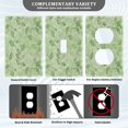 thumbnail image 5 of Switch Panel Switch Decoration 2.76x4.53x0.28 Inches Toggle Switch Switch Plate Wall Plates Living Room Kitchen Bedroom Study Switches Green Leaves Seamless, 5 of 8