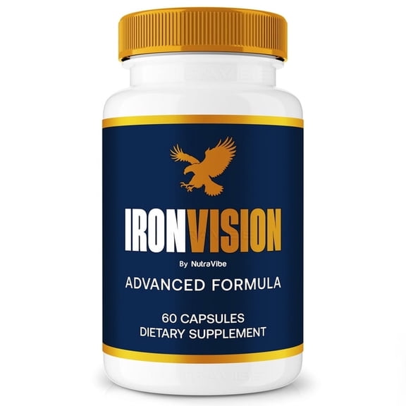 IronVision Capsules – Daily Eye Care Formula with Original Blend to Support Visual Wellness, Eye Comfort & Healthy Vision | Just 2 Gentle, Easy-to-Swallow Pills for Everyday Use (60 Capsules)