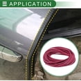 thumbnail image 3 of Universal Car Door Edge Protective Sealing Strip UType Door Scratch Protection Guard .ft m scratch Collision PVC Iron Purple, 3 of 6