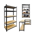 thumbnail image 1 of Estante Anaquel Organizador Metal 5 Niveles Hogar Oficina Negro RED VELVET EST02, 1 of 6