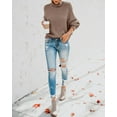 thumbnail image 4 of Sherrylily Fall Women Turtleneck Sweaters Batwing Pullover Winter Loose Knit Jumper, 4 of 6