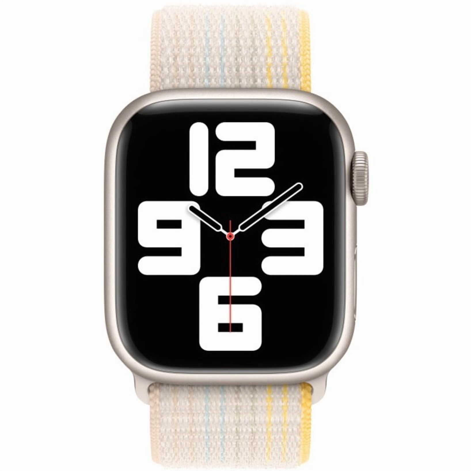 NEW Starlight Apple Watch 41mm Regular Bracelet Running Training Sport Band Apple 41mm Sport Band S/M Starlight MT2U3AM/A - Best Buy main image 4