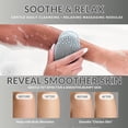 thumbnail image 2 of Avilana Silicone Body Scrubber – Gentle Shower Brush & Loofah Alternative- Food Grade & Lab Tested – Fast-Drying, Hygienic, BPA-Free Silicone Body Gentle Exfoliator (Lavender, Massage), 2 of 10