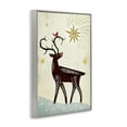 thumbnail image 3 of Stupell Industries Rustic Winter Deer Animals Painting Gray Framed Art Print Wall Art, 16 x 24, 3 of 8