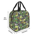 thumbnail image 2 of Picia Cartoon Dinosaurs (2) Printed Lunch box Lunch bag for Men Women Large Capacity Lunchbox Reusable Lunch Bags Insulated Lunch Bag Lunch Box Cooler, 2 of 6