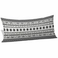 thumbnail image 2 of Black White Boho Body Pillow Covers 20"x54", Vintage Abstract Art Ethnic Tribe Soft Brushed Microfiber Breathable Throw Pillow Covers, Pillowcase with Zipper for Couch Sofa Bedroom Living Room, 2 of 9