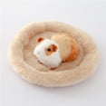thumbnail image 3 of Cama redonda de felpa suave para mascotas, nido para mascotas, cama para gatos, hámster yeacher estándar, 3 of 6