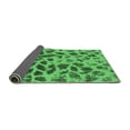 thumbnail image 2 of Ahgly Company Indoor Rectangle Abstract Emerald Green Modern Area Rugs, 2' x 5', 2 of 4