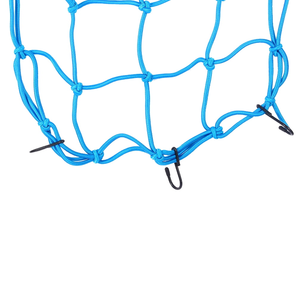 Bungee Motorcycle Helmet Cargo Net 6 Hooks Luggage//Package Cargo Net Load Cover Cord Web