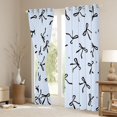 thumbnail image 3 of Erosebridal Dreamy Princess Bowknot Black Out Curtains,Black Bowtie Ribbon Curtains Pack of 2 (42x63 Each) For Kids, 3 of 7