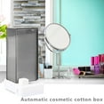 thumbnail image 4 of Peggybuy Cosmetic Cotton Pad Storage Box Automatic Makeup Remover Organizer (Grey), 4 of 5