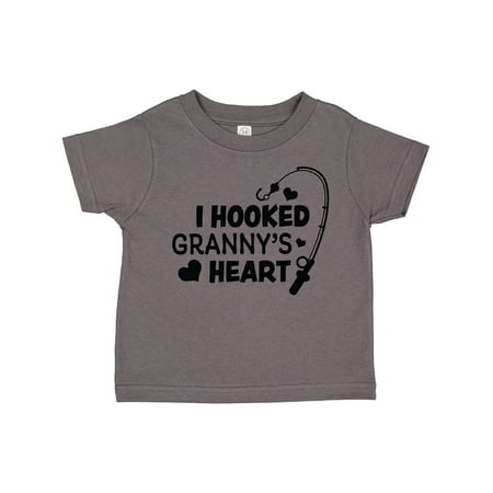 

Inktastic I Hooked Granny s Heart with Fishing Rod Gift Toddler Boy or Toddler Girl T-Shirt