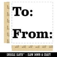 thumbnail image 2 of To From Text for Gift Present Self-Inking Rubber Stamp Ink Stamper - Blue Ink - Large 1-1/2 Inch, 2 of 7