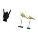 thumbnail image 5 of Estatua del gesto de la roca,Estatuas y figuras de dedos con gestos de música rock,Esculturas de resina con estantes modernos y creativos,Estatuas de pájaros,Estatuas de pájaros de, 5 of 8