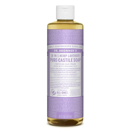 Dr. Bronner's Lavender Pure-Castile Liquid Soap - 16