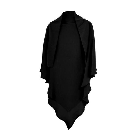 TRUBKH shawl wraps for women pashmina wraps for women Wrap and Shawl for Women travel scarf shawl for formal dress Kids Children Solid Daily Casual Holidays Muslim Headscarf Black One Size