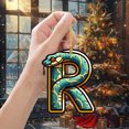 thumbnail image 4 of Adornos navideños, adornos navideños, regalos navideños, árbol de Navidad acrílico 2D, colgante de 26 letras, regalo decorativo, colgantes para fiestas navideñas familiares., 4 of 5