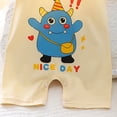 thumbnail image 4 of Kogui Baby Clothes Boy Newborn Baby Boy Girl Romper Ribbed Short Sleeve Romper Jumpsuit Infant Knitted Outfits Clothes 0 3 6 9 12 18 24 Months (Beige,0-3 Months), 4 of 4