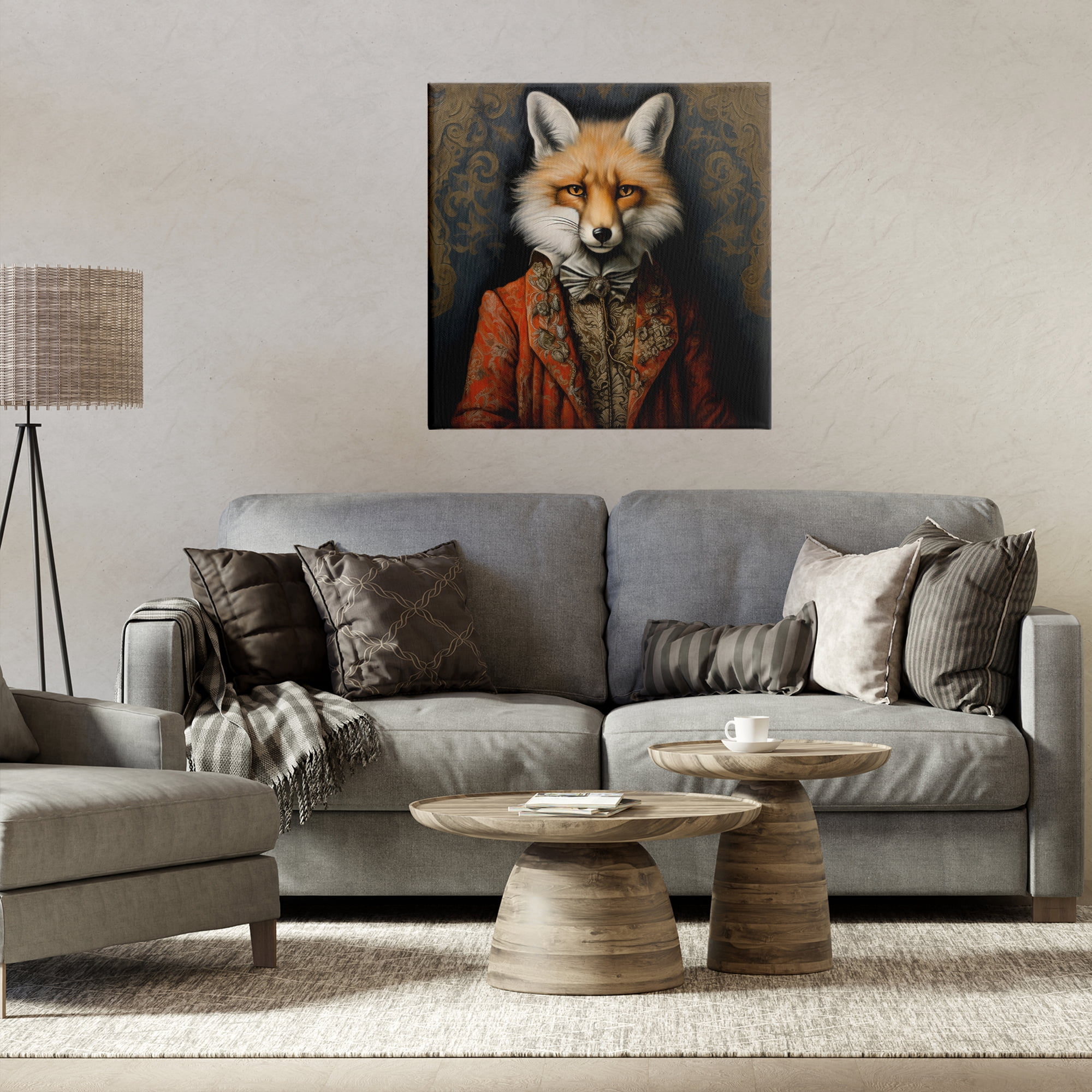 Stupell Industries Mystical Metamorphosis Fox Canvas Wall Art, design by Lazar Studio