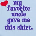 thumbnail image 2 of CafePress - My Favorite Uncle Infant Bodysuit - Baby Light Bodysuit, Size Newborn - 24 Months, 2 of 4