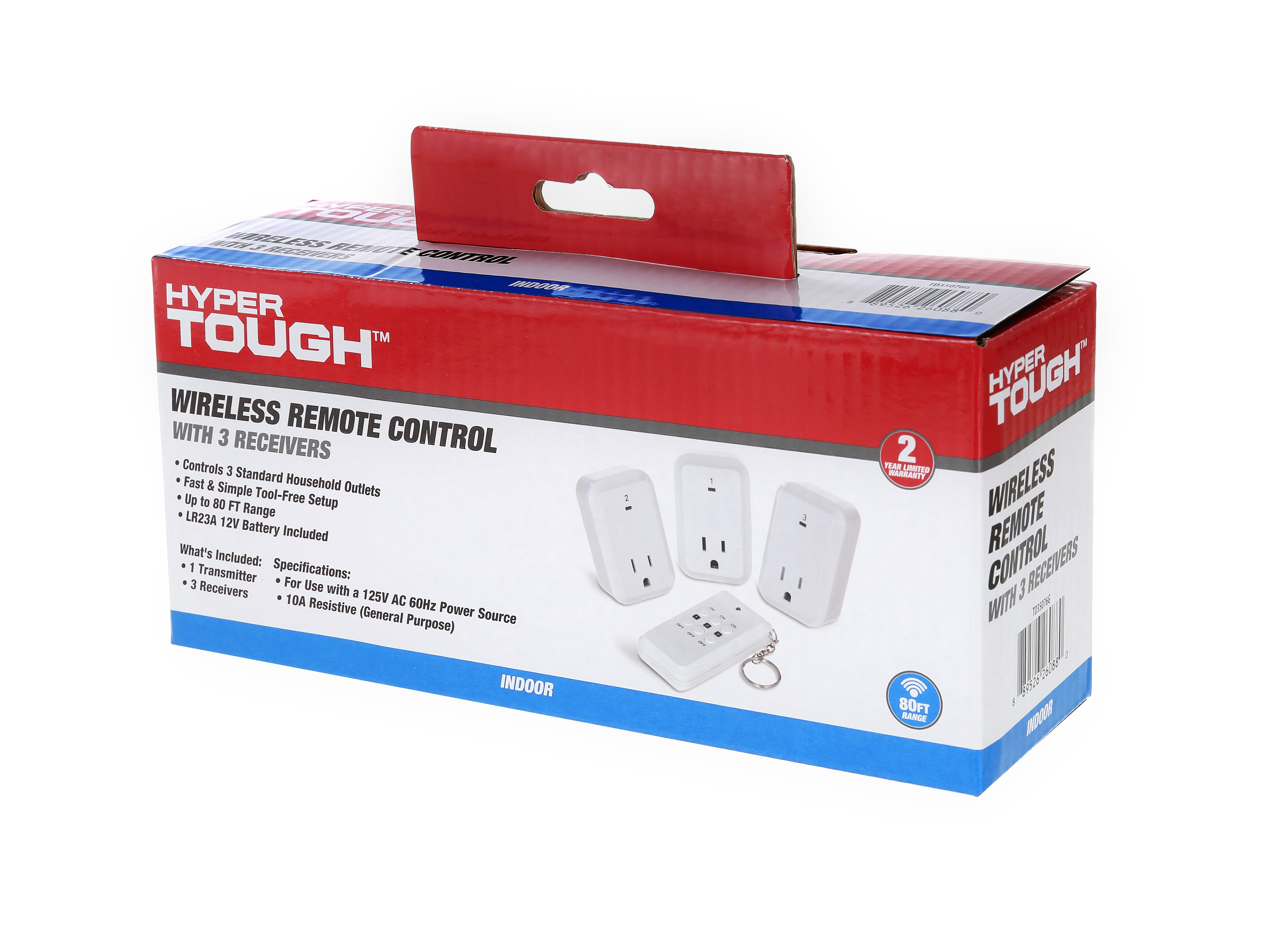 HYPER TOUGH Cord Connected Outdoor Wireless Remote Control Outlet TD35238G