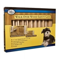 Four Paws Smart Design Walkover Pressure Mounted Gate with Door Beige 30" - 44" x 1" x 18"