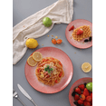 thumbnail image 3 of 12 Piece Dinnerware Set ，Chip Resistant, Dinnerware Sets, Plates, Dishes, Bowls, Service for 4, Pink And White, 3 of 8