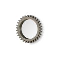 thumbnail image 1 of 26" Round Grey Wood Frame Wall Mirror, 1 of 1
