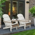 thumbnail image 2 of Aoodor Outdoor Adirondack Chair Cushions Set of 2, Water Resistant High Back Patio Rocking Chair Cushion, 2 of 7