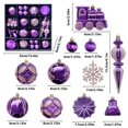 thumbnail image 3 of Fiudx Juego de Bolas Navideñas, 60 Piezas de Adornos Galvanizados, Diseño de Copos de Nieve con Forma de Tren, Decoración Ligera y Fácil de Colgar, Corona de Árbol para Centro de Mesa, Regalo Navideñ, 3 of 6