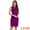 Purple, variant on V Neck Work Sleeveless Bodycon Mid-Length Pencil Dress S Solid Black