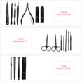 thumbnail image 3 of Nail Clippers Manicure Tool, 18 In 1 Grooming Kit Stainless Steel Toenail Pedicure Corrector Set, 3 of 8