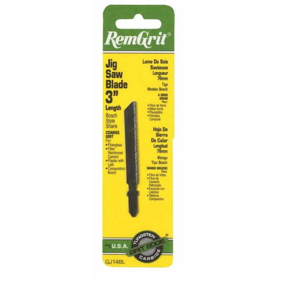 Disston E0406147 Carbide Grit Jig Saw Blade, 3"