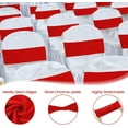 thumbnail image 3 of 150 Pcs Spandex Chair Sashes Bows Stretch Chair Cover Bands Elastic Ties Bands Slider Sashes Without Buckle Decorations for Wedding Party Events Ceremony Birthday(Red), 3 of 14