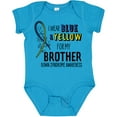 thumbnail image 3 of Inktastic I Wear Blue and Yellow for my Brother- Down Syndrome awareness Boys or Girls Baby Bodysuit, 3 of 5