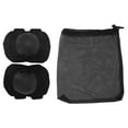 thumbnail image 1 of Rodilleras negras para niños, almohadillas protectoras ajustables para rodillas, protectores de rodillas de plástico, 1 of 14