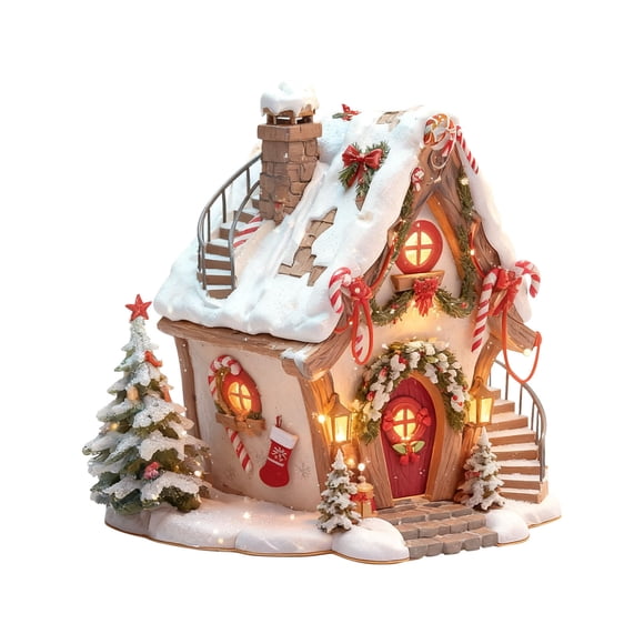 Mlkoz Christmas Decorations, Hanging Decoration Exquisite House Acrylic Hanging, Gift for Friend