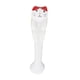 thumbnail image 5 of Cuchara de cerámica con forma de gato, cucharilla colgante para té, ideal para restaurantes, bodas y café. Rojo y blanco, 5 of 7