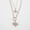 Silver, variant on Women's Gold Luna Layered Stars Pendant Necklace by Elsie & Zoey
